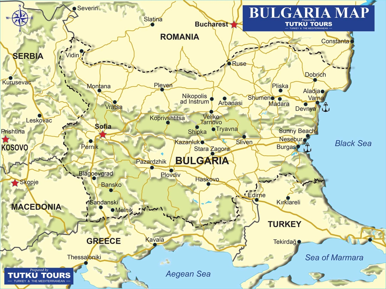 Bulgaria map preview