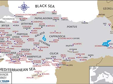 Turkey map preview