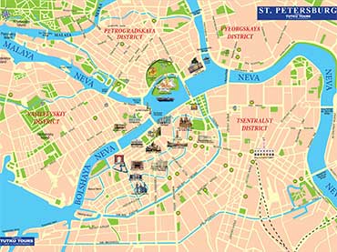 St Petersburg map