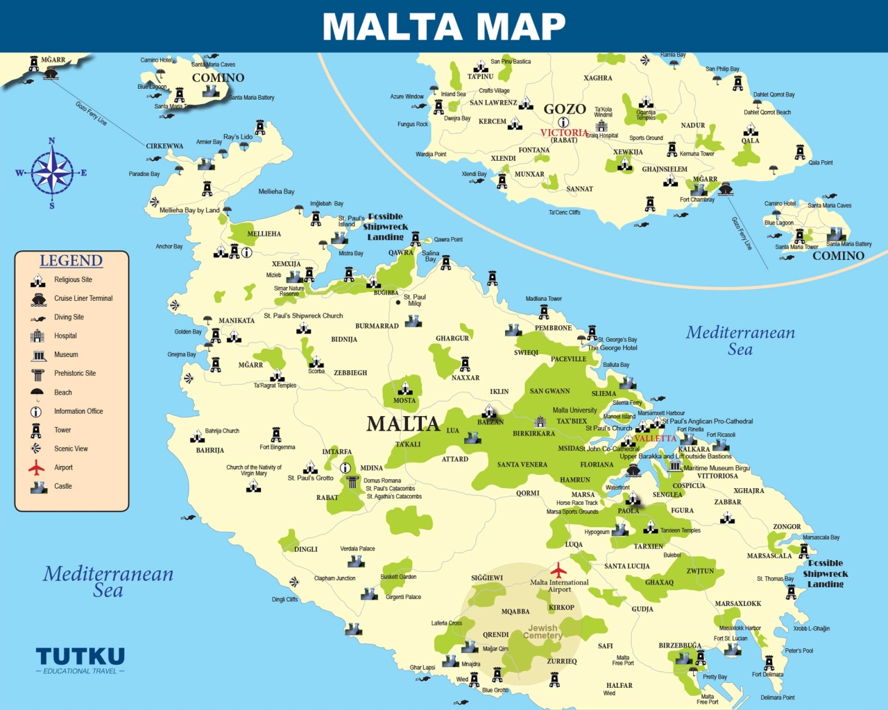 Malta map preview